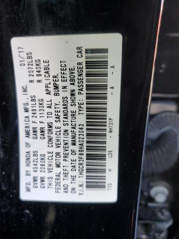 Photo 12 VIN: 1HGCR3F89HA023043 - HONDA ACCORD 