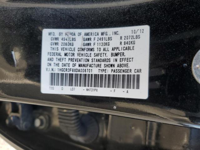 Photo 11 VIN: 1HGCR3F8XDA006701 - HONDA ACCORD EXL 