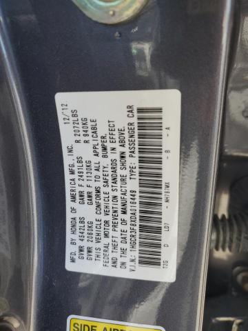 Photo 11 VIN: 1HGCR3F8XDA016449 - HONDA ACCORD EXL 