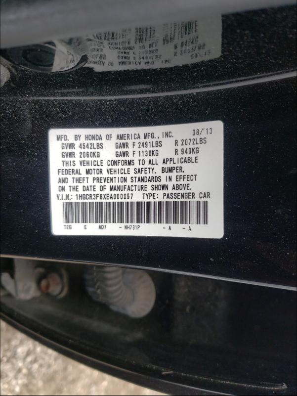 Photo 9 VIN: 1HGCR3F8XEA000057 - HONDA ACCORD EXL 