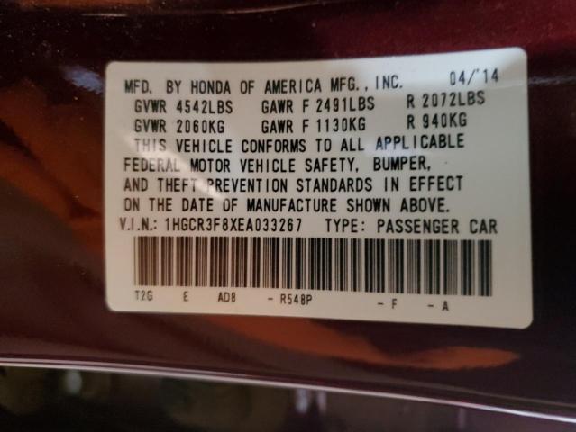 Photo 11 VIN: 1HGCR3F8XEA033267 - HONDA ACCORD EXL 