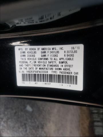 Photo 9 VIN: 1HGCR3F8XFA033559 - HONDA ACCORD EXL 