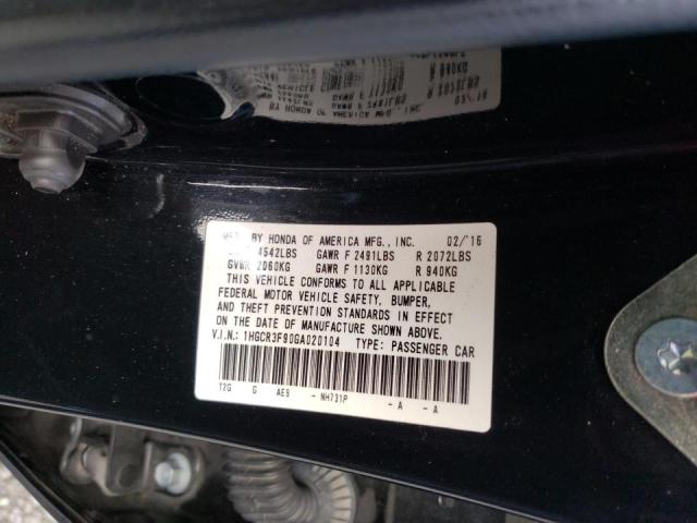 Photo 12 VIN: 1HGCR3F90GA020104 - HONDA ACCORD TOU 