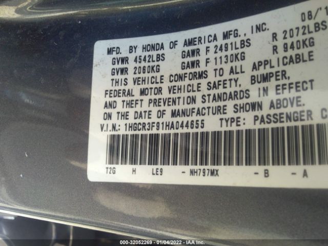 Photo 8 VIN: 1HGCR3F91HA044655 - HONDA ACCORD SEDAN 