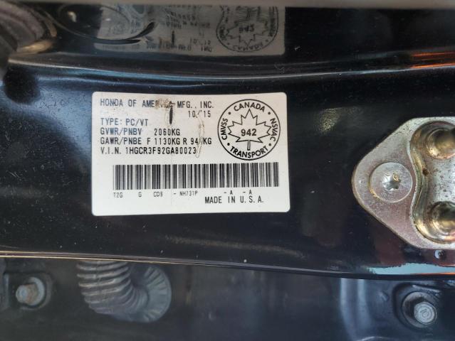 Photo 12 VIN: 1HGCR3F92GA800234 - HONDA ACCORD TOU 