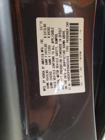 Photo 11 VIN: 1HGCR3F93GA022476 - HONDA ACCORD TOU 