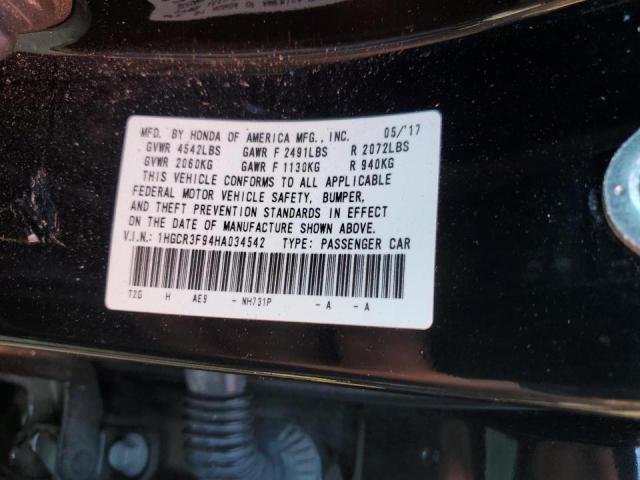 Photo 9 VIN: 1HGCR3F94HA034542 - HONDA ACCORD TOU 