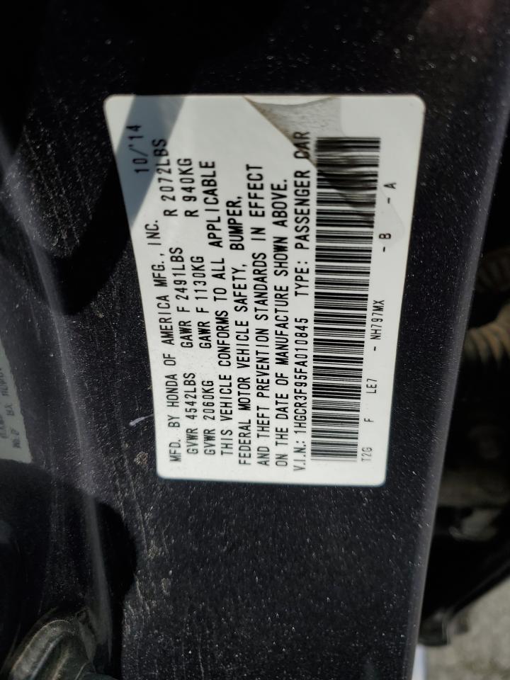 Photo 11 VIN: 1HGCR3F95FA010845 - HONDA ACCORD 