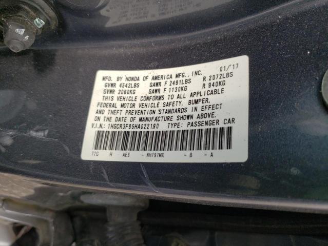 Photo 9 VIN: 1HGCR3F95HA022190 - HONDA ACCORD TOU 