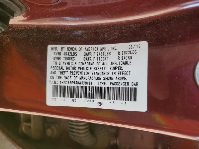 Photo 12 VIN: 1HGCR3F96DA039669 - HONDA ACCORD 