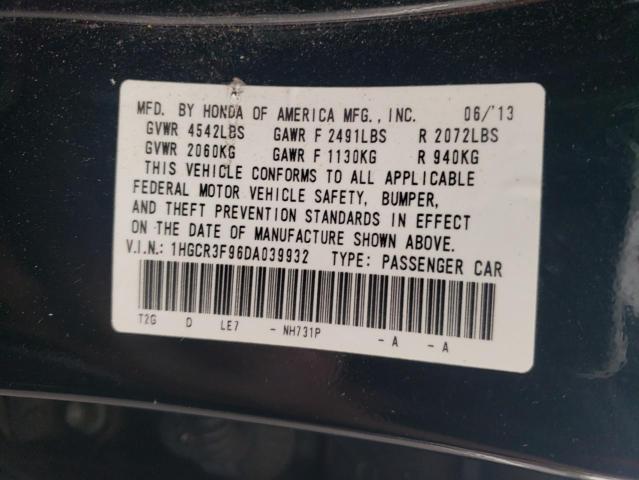 Photo 11 VIN: 1HGCR3F96DA039932 - HONDA ACCORD 