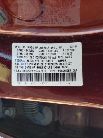 Photo 9 VIN: 1HGCR3F97EA027970 - HONDA ACCORD TOU 