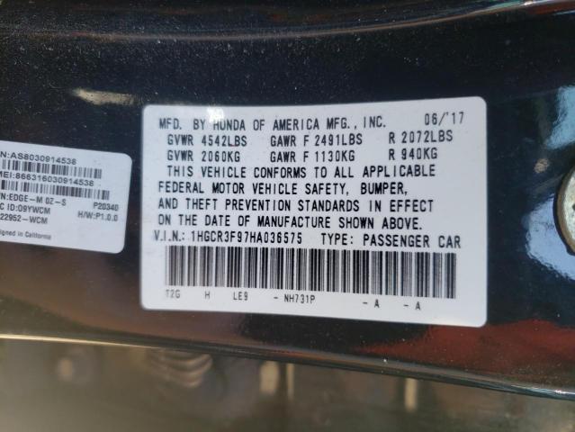 Photo 11 VIN: 1HGCR3F97HA036575 - HONDA ACCORD TOU 