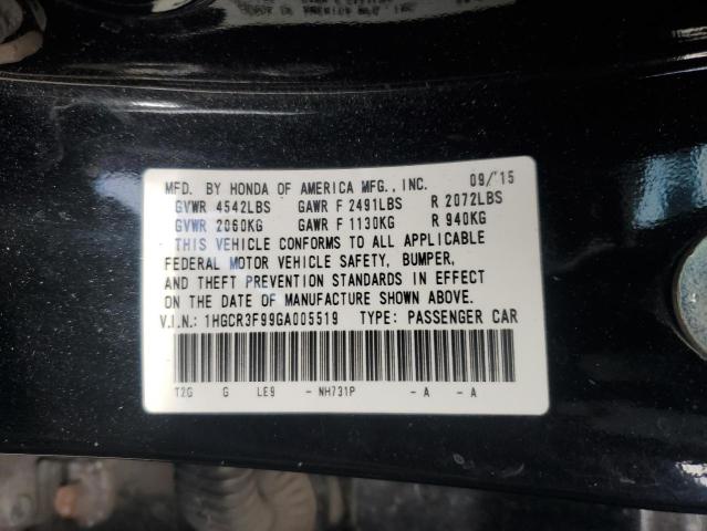 Photo 12 VIN: 1HGCR3F99GA005519 - HONDA ACCORD TOU 