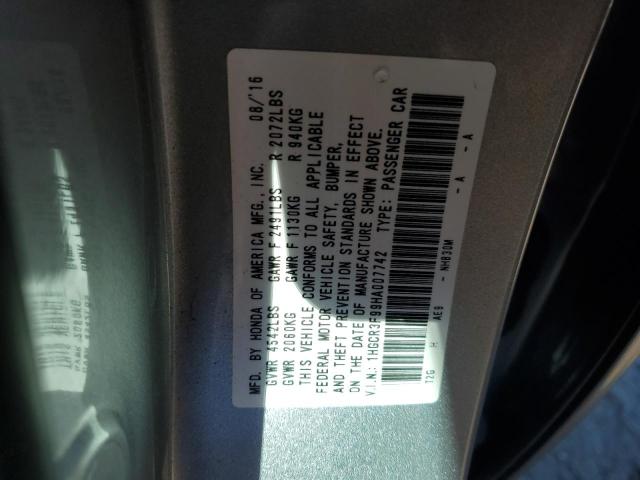 Photo 11 VIN: 1HGCR3F99HA007742 - HONDA ACCORD TOU 