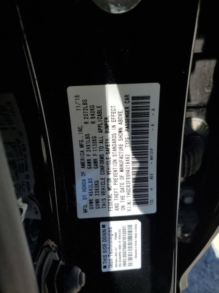 Photo 11 VIN: 1HGCR3F99HA018482 - HONDA ACCORD 