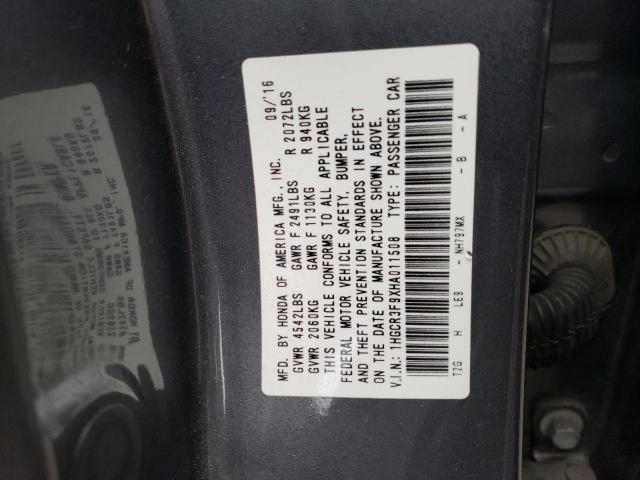 Photo 11 VIN: 1HGCR3F9XHA011508 - HONDA ACCORD TOU 