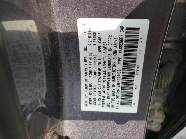 Photo 9 VIN: 1HGCR6F39FA000039 - HONDA ACCORD HYB 