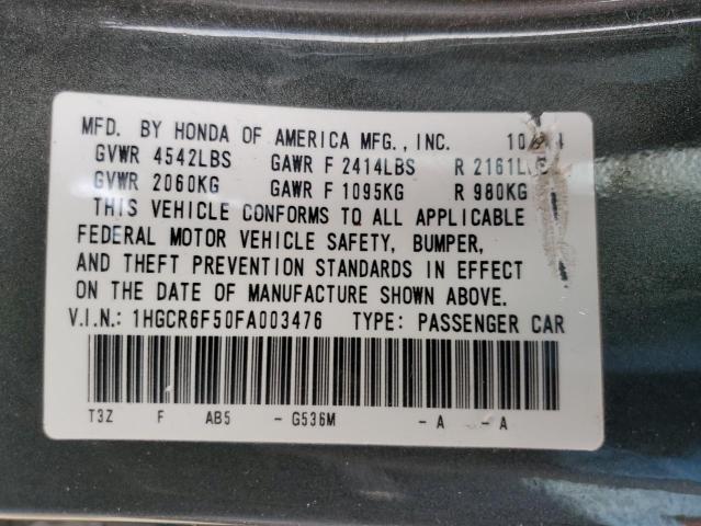 Photo 12 VIN: 1HGCR6F50FA003476 - HONDA ACCORD HYB 