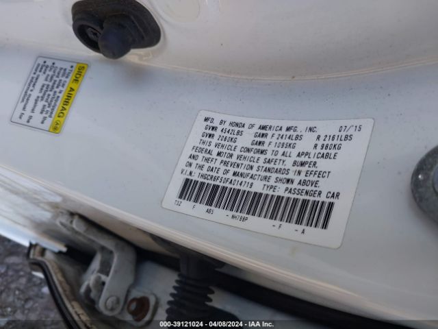 Photo 8 VIN: 1HGCR6F50FA014719 - HONDA ACCORD HYBRID 