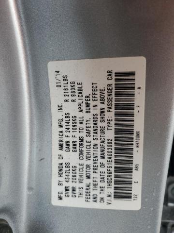 Photo 11 VIN: 1HGCR6F51EA003002 - HONDA ACCORD 