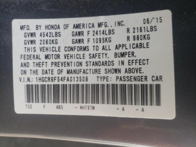 Photo 9 VIN: 1HGCR6F54FA013508 - HONDA ACCORD HYBRID 