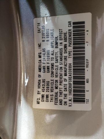 Photo 9 VIN: 1HGCR6F56EA006994 - HONDA ACCORD HYB 