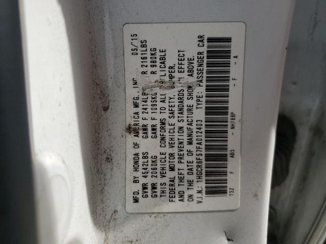 Photo 11 VIN: 1HGCR6F57FA012403 - HONDA ACCORD HYB 