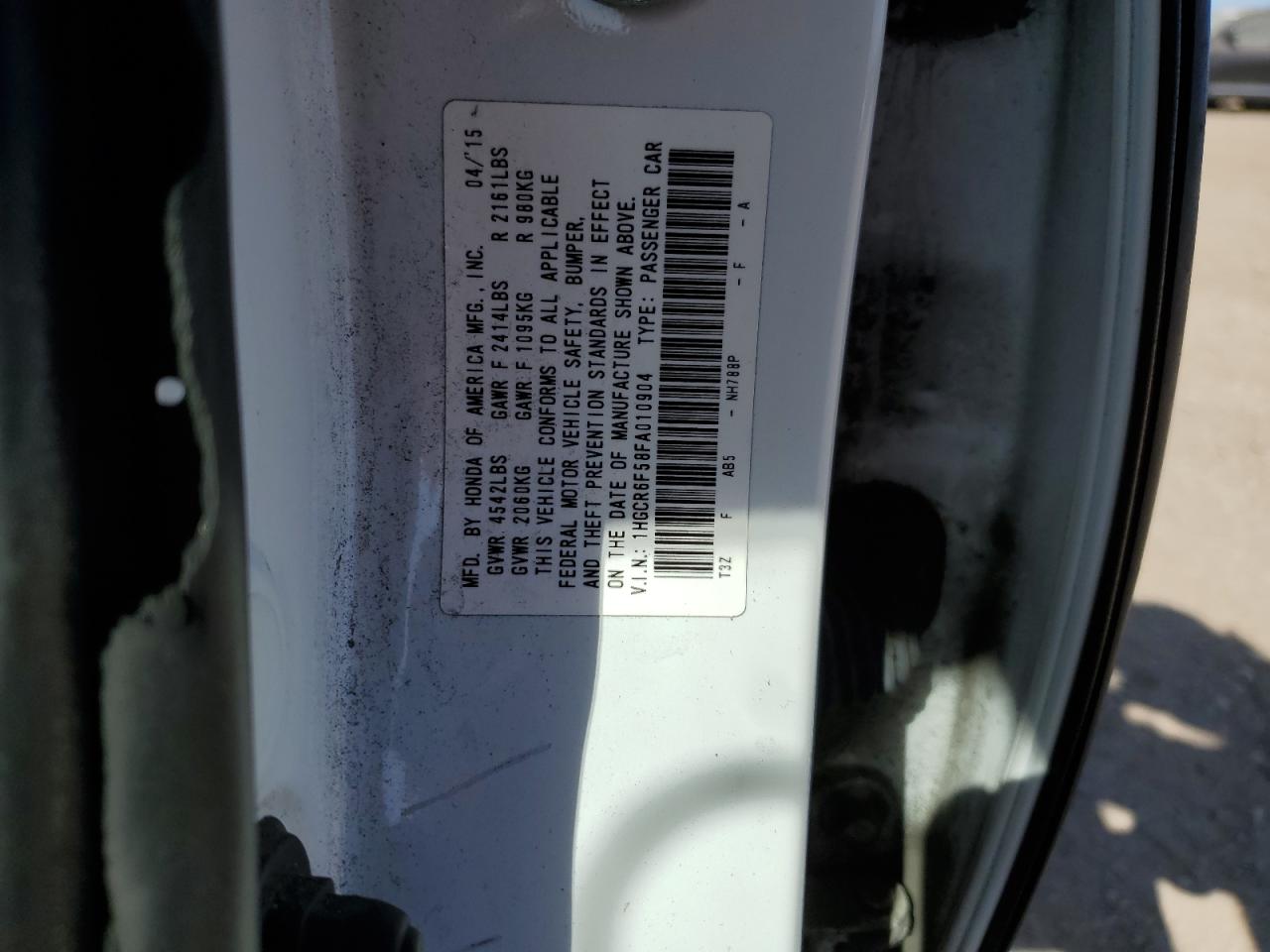 Photo 12 VIN: 1HGCR6F58FA010904 - HONDA ACCORD 