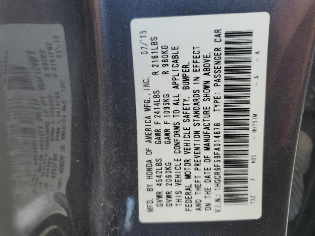 Photo 11 VIN: 1HGCR6F59FA014878 - HONDA ACCORD HYB 