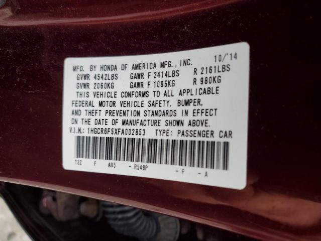 Photo 11 VIN: 1HGCR6F5XFA002853 - HONDA ACCORD HYB 