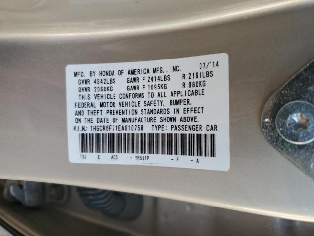 Photo 11 VIN: 1HGCR6F71EA010758 - HONDA ACCORD 