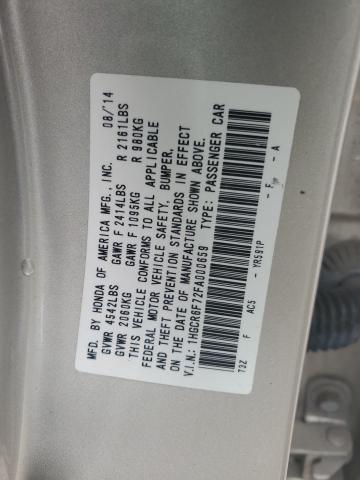 Photo 12 VIN: 1HGCR6F72FA000659 - HONDA ACCORD 