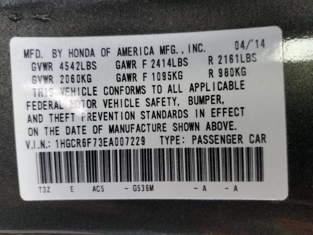 Photo 11 VIN: 1HGCR6F73EA007229 - HONDA ACCORD TOU 