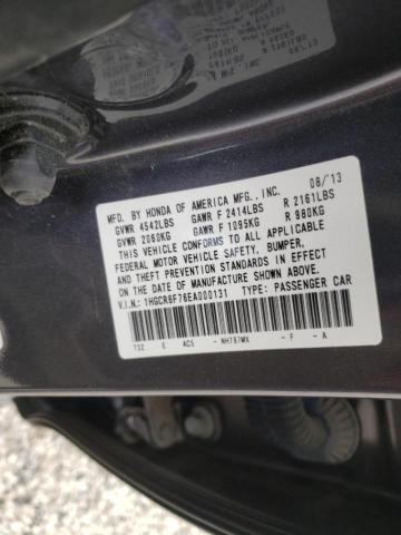 Photo 9 VIN: 1HGCR6F76EA000131 - HONDA ACCORD TOU 