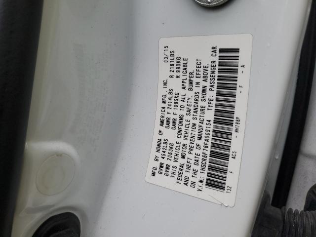 Photo 11 VIN: 1HGCR6F76FA009154 - HONDA ACCORD 