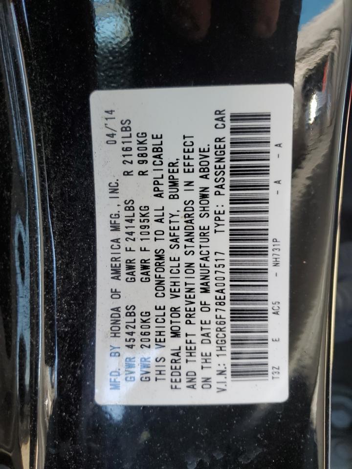 Photo 11 VIN: 1HGCR6F78EA007517 - HONDA ACCORD 