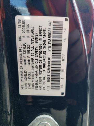 Photo 11 VIN: 1HGCS11379A010989 - HONDA ACCORD LX 