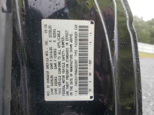 Photo 11 VIN: 1HGCS11768A022357 - HONDA ACCORD EX 