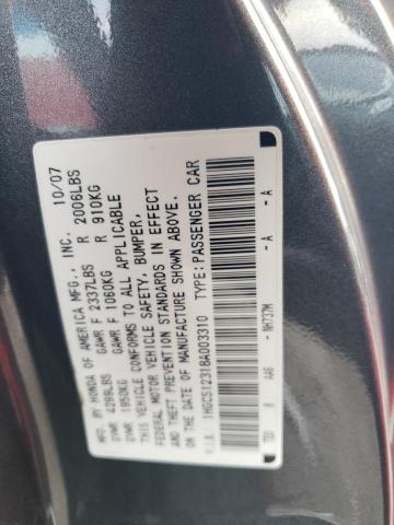 Photo 11 VIN: 1HGCS12318A003310 - HONDA ACCORD 