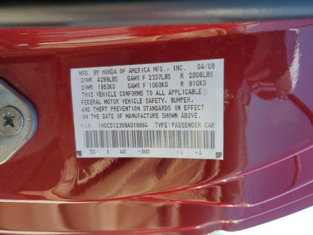 Photo 11 VIN: 1HGCS12398A018864 - HONDA ACCORD LX- 