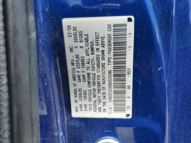 Photo 11 VIN: 1HGCS12398A029394 - HONDA ACCORD 