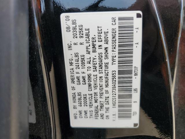 Photo 11 VIN: 1HGCS12739A025653 - HONDA ACCORD EX 