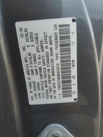 Photo 11 VIN: 1HGCS12828A023416 - HONDA ACCORD EXL 