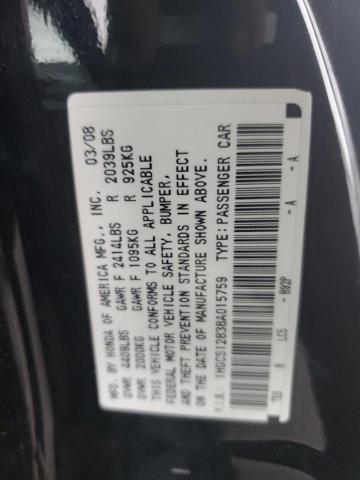 Photo 11 VIN: 1HGCS12838A015759 - HONDA ACCORD EXL 