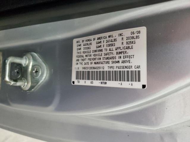 Photo 11 VIN: 1HGCS12838A025112 - HONDA ACCORD EXL 