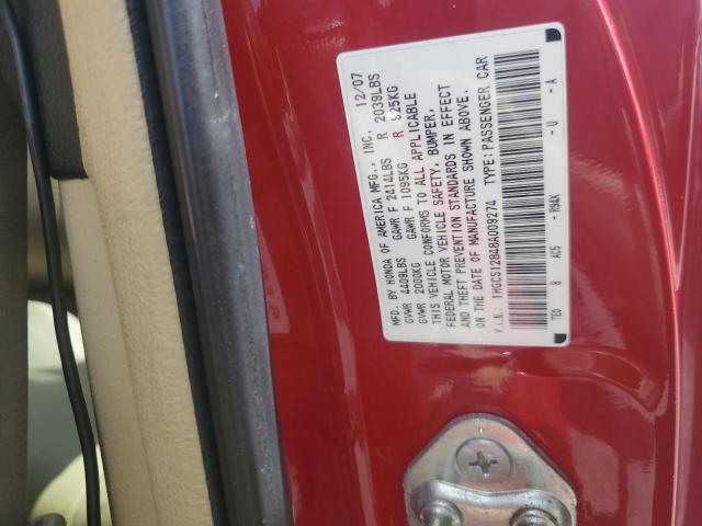 Photo 11 VIN: 1HGCS12848A009274 - HONDA ACCORD EXL 