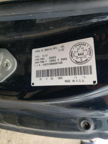 Photo 11 VIN: 1HGCS12868A801006 - HONDA ACCORD EXL 