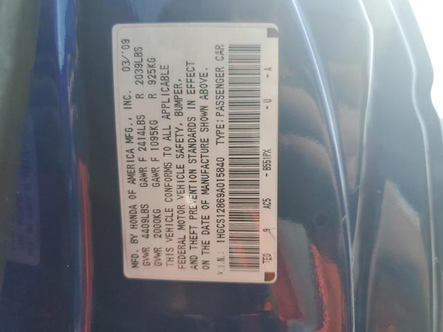 Photo 12 VIN: 1HGCS12869A015840 - HONDA ACCORD EXL 