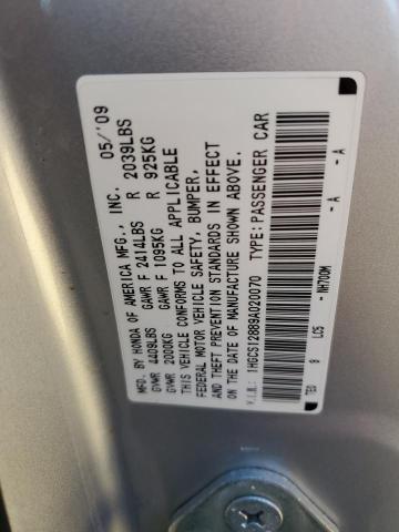 Photo 11 VIN: 1HGCS12889A020070 - HONDA ACCORD 